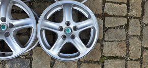 Lité disky Škoda 15", rozteč 5x100, ET38 - zašlu - 3