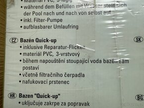 Nový bazén Quick - up s filtrací - 3