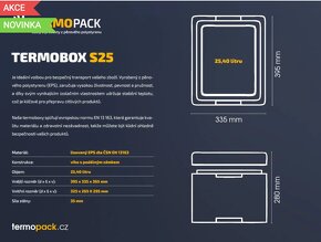 Polystyrenový termobox "S" 25 litrů -vše Nové - 3