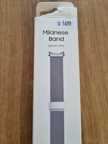 Samsung Milanese Band řemínek Galaxy Watch 20mm (M/L) stříbr - 3