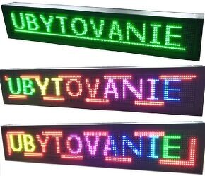 Světelná reklama barevný led panel na běžící text 136x25cm - 3