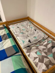 Dětská dřevěná postel FLEXI 90x200cm se zábradlím - 3