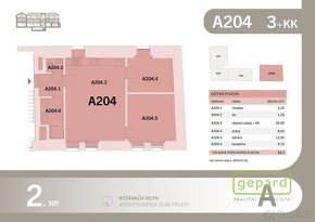 Prodej bytu 3+kk, 58,3m2, parkovací stání, sklepní kóje v pr - 3