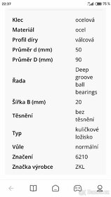 Kuličková ložiska ZKL - 3