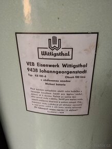 Lázeňská koupelnová kamna DDR 1978 nepoužité - 3