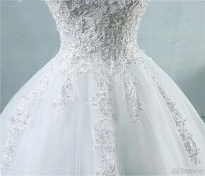 Bílé svatební šaty 34/36 XS/S - 3