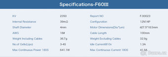 Motory T-MOTOR F60III (2207) 2350KV Doprava ZDARMA - 3