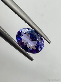 Přírodní investiční Tanzanit 1.22ct. Certifikát ALGT - 3