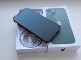 APPLE iPhone 13 mini 256GB Green - ZÁRUKA - TOP STAV - 3