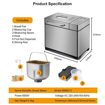 Automatická pekárna na chleba 17 v 1 - 3