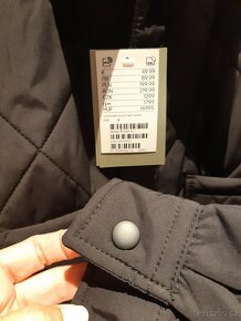 Pánská prošívaná bunda H&M vel S relaxed fit černá - 3