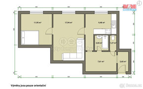 Prodej bytu 2+1, 54 m², Kladruby, ul. Stříbrská - 3