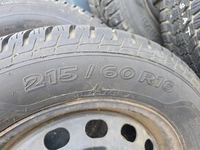 Sada plechových disků + hezké zimní pneu 215/60 r16 - Yeti - 3