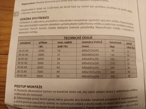 Akumulační kamna M70 AK - 3