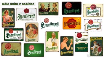 plechová cedule - Pilsner Urquell č. 21 (dobová reklama) - 3
