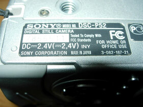 fotoaparát Sony Cyber-shot DSC-P52 - 3