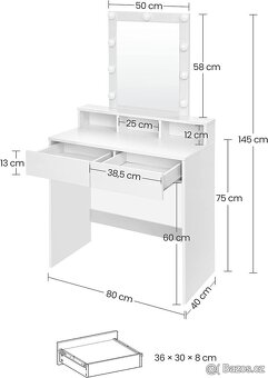 Toaletní stolek - nový - 3