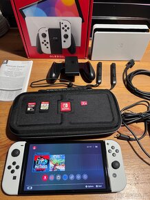 Nintendo Switch OLED + hry pouzdro karta SD - 3