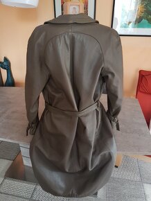 Hezký kožený dámský kabát vel.42 - 3