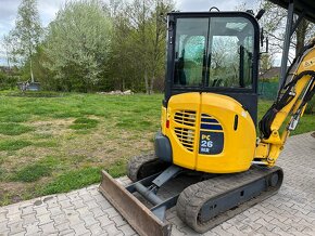 Komatsu PC26MR-3 minibagr 2.7T 2015 + 3x kžíce - 3