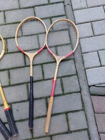 4x retro badmintonová raketa - 3