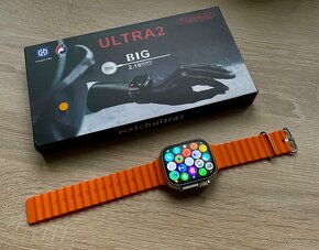 Chytré hodinky Smart Watch Ultra 2 49mm Titan,oranžový řem. - 3