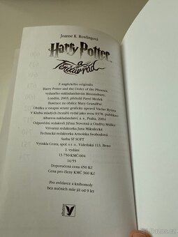 Harry Potter a Fénixův řád - 1. Vydání - 3