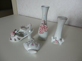 Porcelánová vázička, košíček, bota atd. - 3