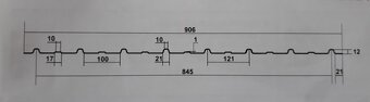 NOVÉ - Trapézové plechy s nástřikem RAL 7016 - Šedé - 3