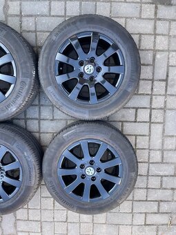 ORIGINÁL Alu Volkswagen Golf, TOURAN R15, 5x112 - TOP STAV - 3