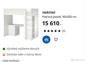 Patrová postel SMÄSTAD ikea - 3