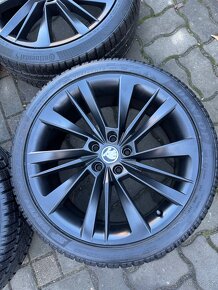 ORIGINÁL Alu Škoda ACAMAR R19, 5x112 - TOP STAV, ZIMNÍ PNEU - 3