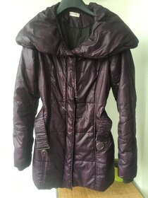 Růžový kabátek a zimní fialový kabát Orsay vel. 36 - 3