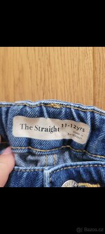 Dětské rifle Straight jeans 11-12 let M&S - 3