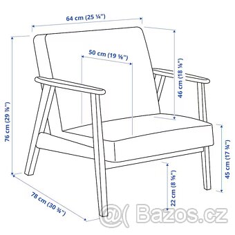 Křeslo EKENÄSET (IKEA) - 3