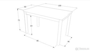 Jídelní stůl 100x60 - 3