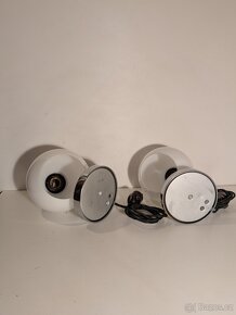 2x lampička, stolní lampa Napako 8241, bílé stínidlo - 3