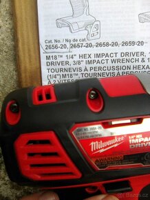 Milwaukee 2656-20 m18 BID aku utahovak 1/4 HEX - 3