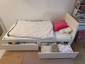 IKEA Flekke rozkladaci postel s uloznym prostorem 80x200 a 1 - 3