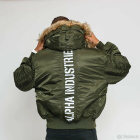 Alpha Industries, N2B, bomber, zimní bunda, green sage - 3