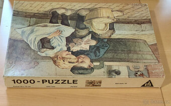 Vzácné Puzzle DĚTI NA CHODNÍKU - CORNELIS JETSES - 3