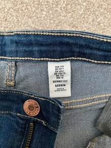 Dívčí rifle, SKINNY FIT, H&M, vel. 170, nenošené - 3