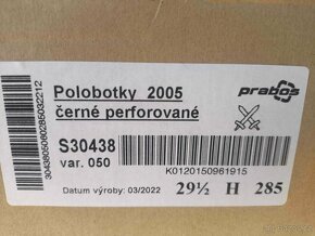 Polobotky AČR originál černé perforované PRABOS - 3