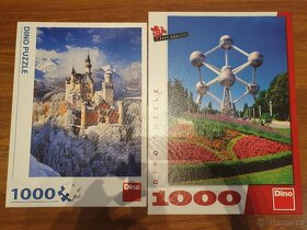Puzzle 1000ks a 3D svítící puzzle - 3
