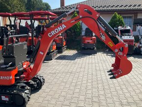 Minibagr CR13OH - tříválec yanmar - kubota, 1300 kg, mimoosý - 3