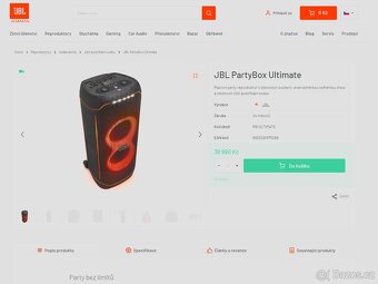 Nový JBL PartyBox Ultimate 1100W - záruka 24 měsíců - 3