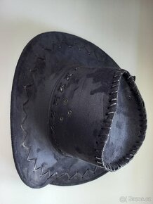 Westernový klobouk kožený - 3