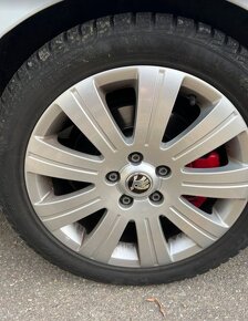 Alu kola skoda 5x112 r17 6j et45 zimni pneu 205/50/17 - 3