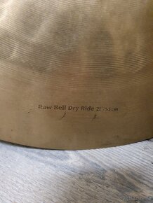 dry ride 21" Sabian HHX raw bell - 3