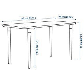 ANFALLARE / HILVER - Ikea bambusový stůl - 3